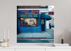 60 x 60 cm, Papier photo couleur Tirage photo [ Londres - The Fish Bar ] - Photographie d'art