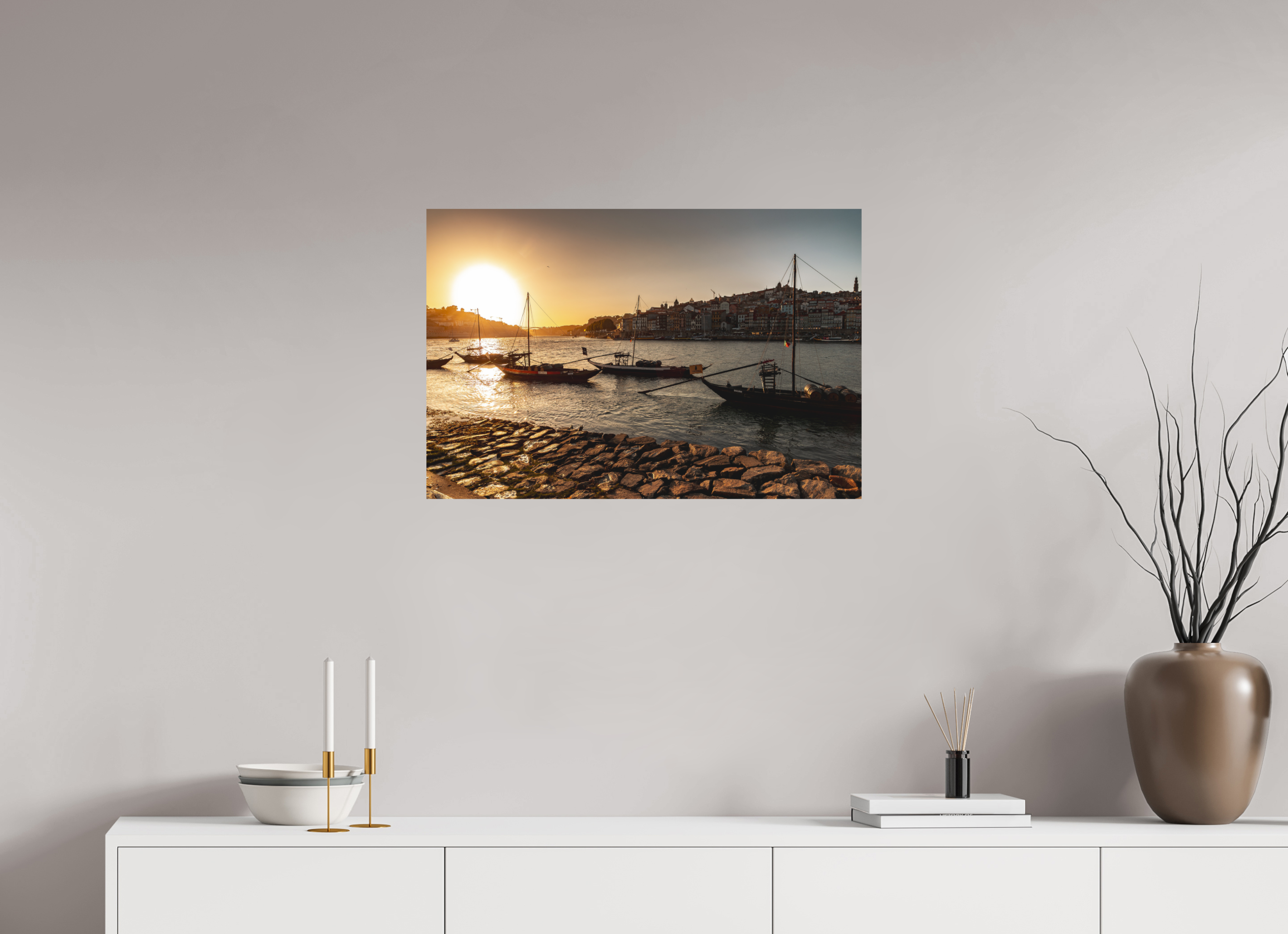75 x 50 cm, Papier photo couleur Tirage photo [ Porto - 21h00 ] - Photographie d'art