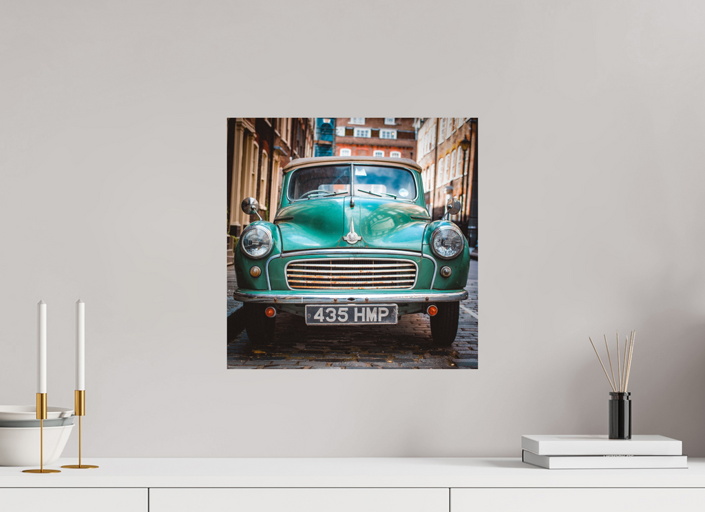 40 x 40 cm, Alu-Dibon couleur Tirage photo [ Londres - The Old Morris ] - Photographie d'art