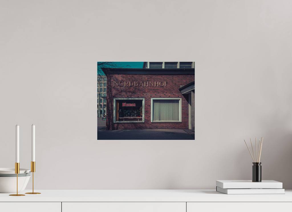 37,5 x 30 cm, Alu-Dibon couleur Tirage photo [ Berlin - Nordbahnhof ] - Photographie d'art