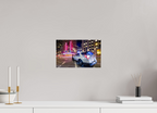 32 x 20 cm, Alu-Dibon couleur Tirage photo [ New York - NYPD Lights ] - Photographie d'art