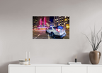 80 x 50 cm, Papier photo couleur Tirage photo [ New York - NYPD Lights ] - Photographie d'art