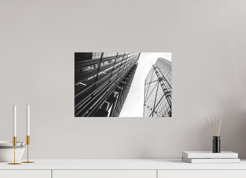 45 x 30 cm, Photo papier noir & blanc Tirage photo [ Londres - City Geometry ] - Photographie d'art