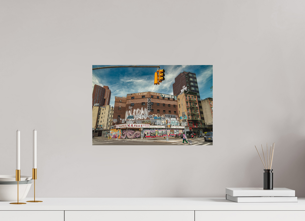 45 x 30 cm, Papier photo couleur Tirage photo [ New York - Welcome to Chinatown ] - Photographie d'art