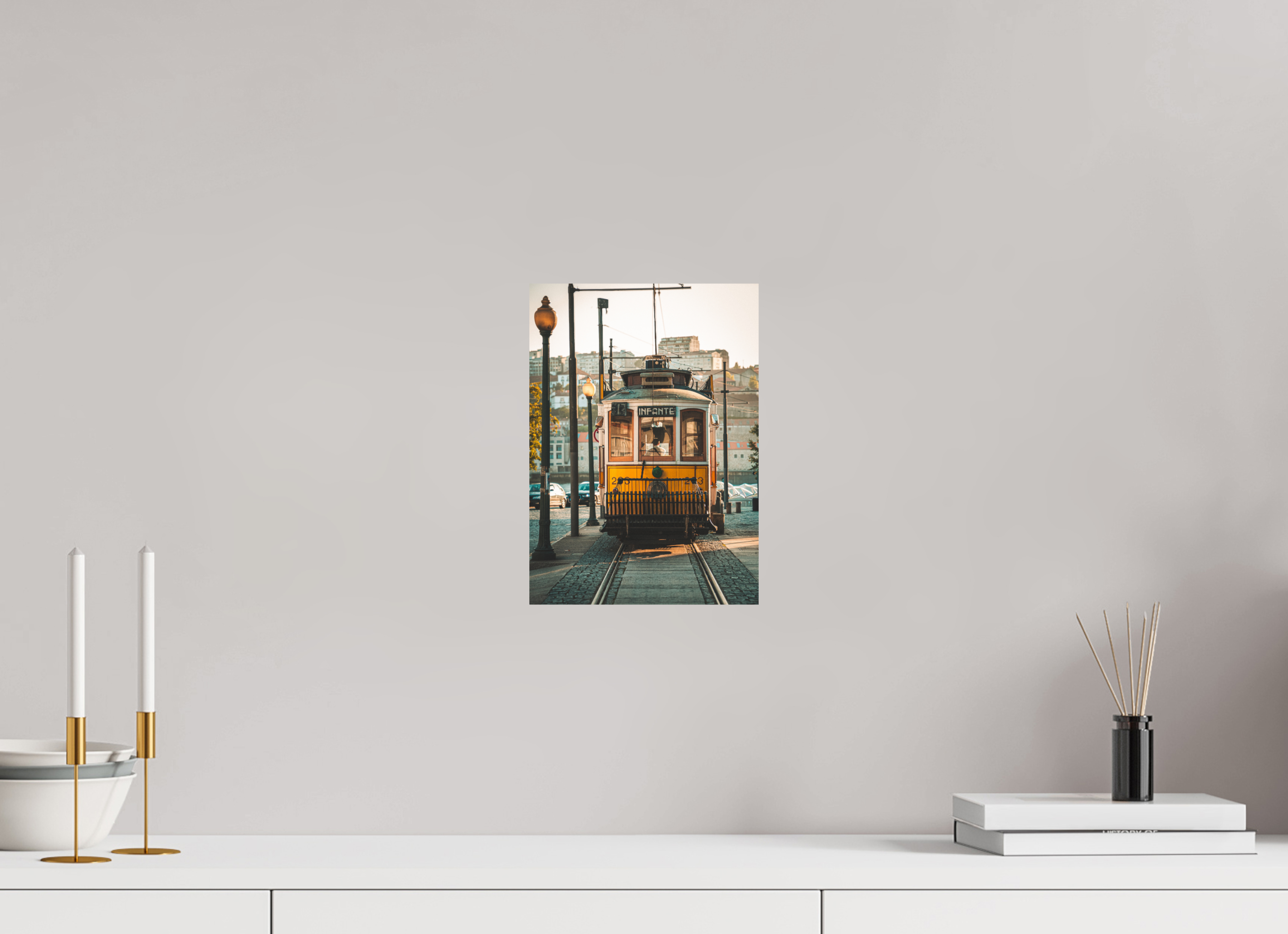 20 x 28 cm, Alu-Dibon couleur Tirage photo [ Porto - Linha 1 ] - Photographie d'art