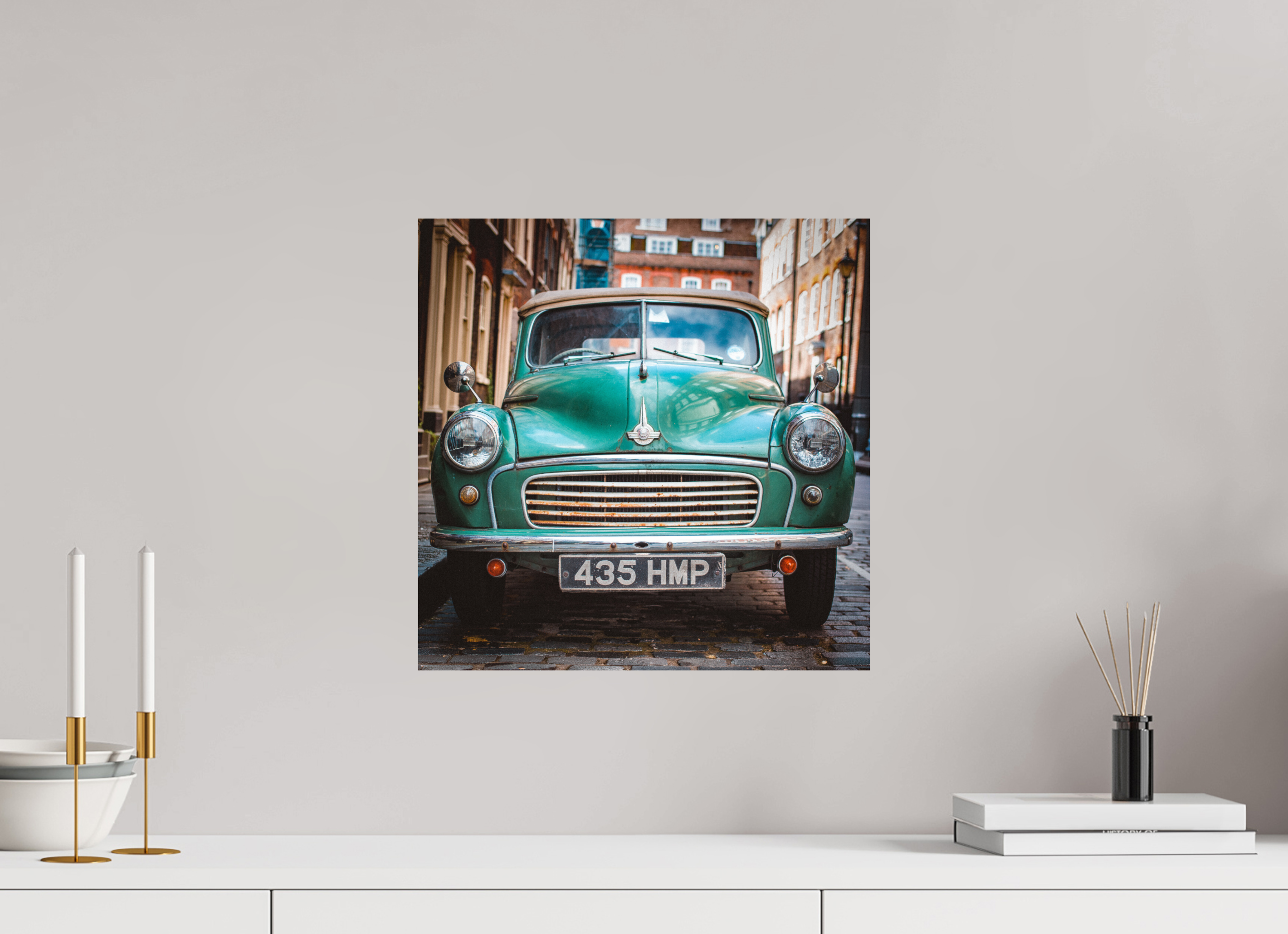 40 x 40 cm, Papier photo couleur Tirage photo [ Londres - The Old Morris ] - Photographie d'art