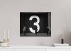 50 x 40 cm, Photo papier noir & blanc Tirage photo [ La Haye - 3 Walkers ] - Photographie d'art