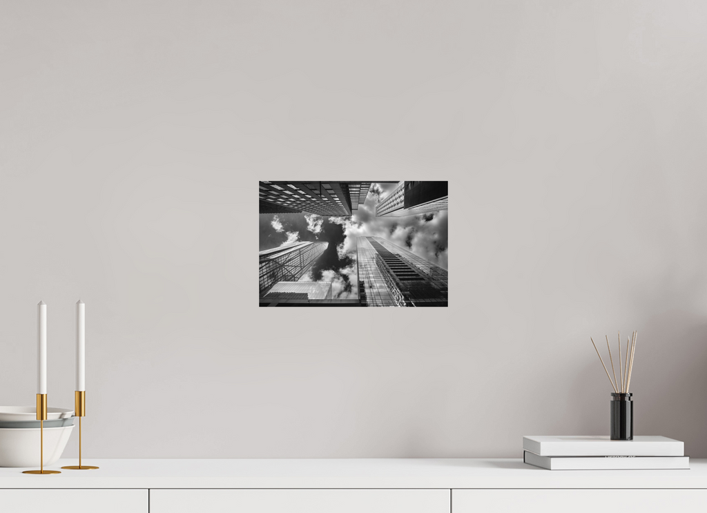 30 x 20 cm, Alu-Dibon noir & blanc Tirage photo [ New York - 4 Structures ] - Photographie d'art