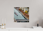 40 x 40 cm, Papier photo couleur Tirage photo [ Paris - Vue sur berge ] - Photographie d'art