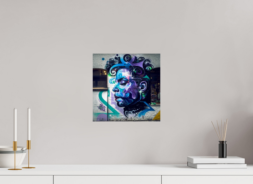 30 x 30 cm, Alu-Dibon couleur Tirage photo [ Londres - LDN Street Art Prince ] - Photographie d'art