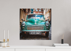 50 x 50 cm, Alu-Dibon couleur Tirage photo [ Londres - The Old Morris ] - Photographie d'art