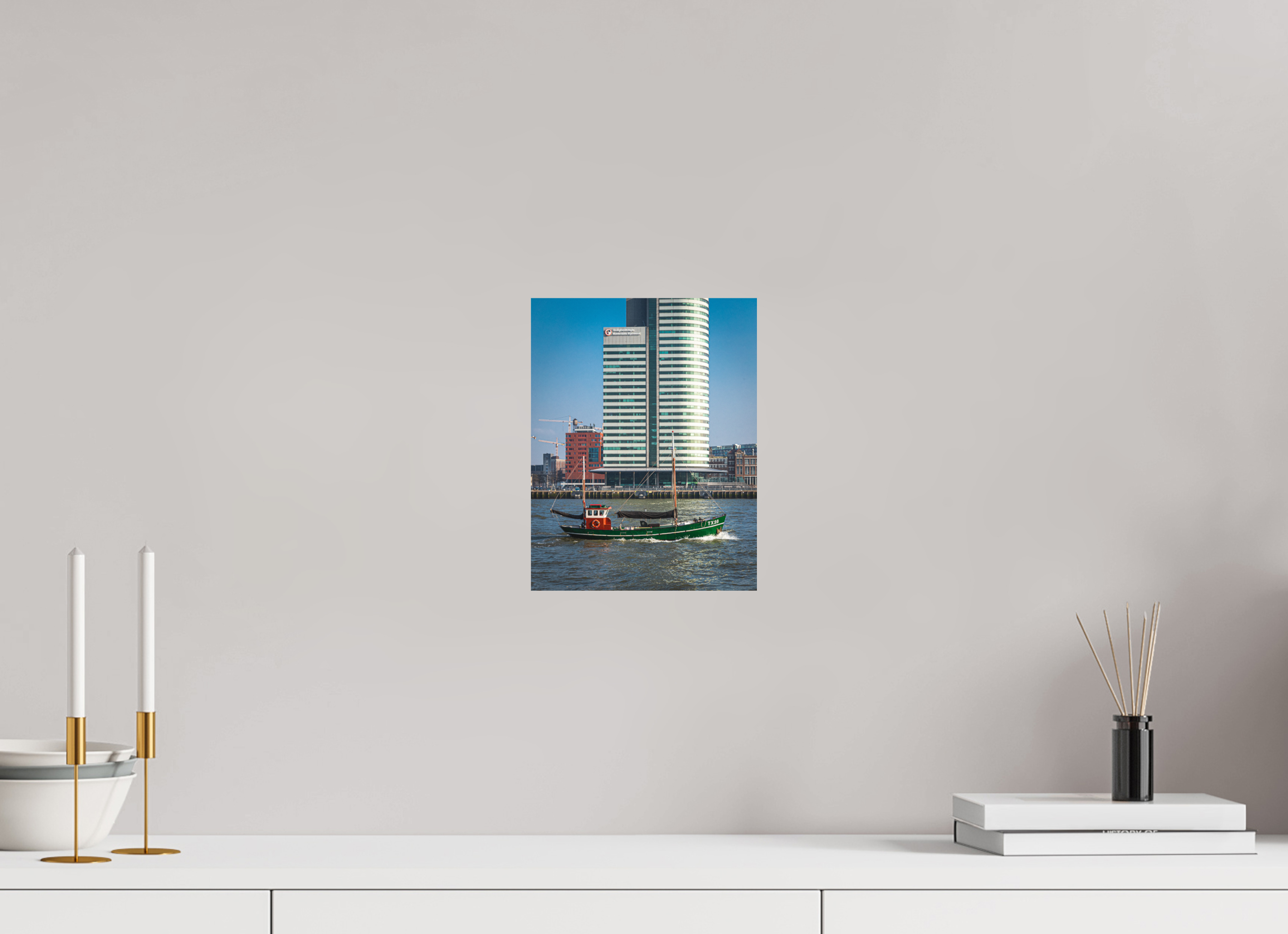 20 x 25,9 cm, Papier photo couleur Tirage photo [ Rotterdam - Voguer ] - Photographie d'art