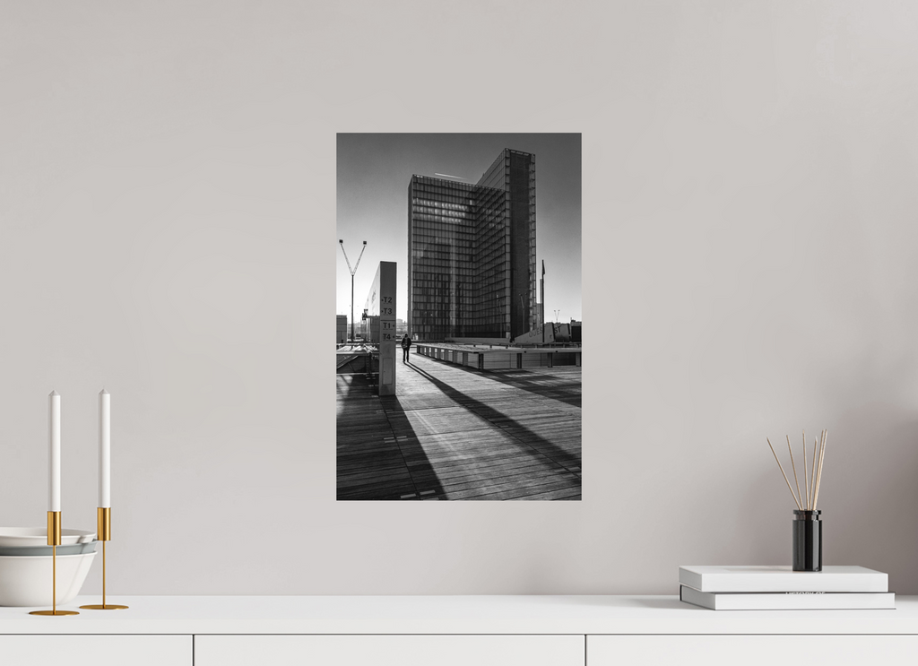 30 x 45 cm, Alu-Dibon noir & blanc Tirage photo [ Paris - BNF ] - Photographie d'art