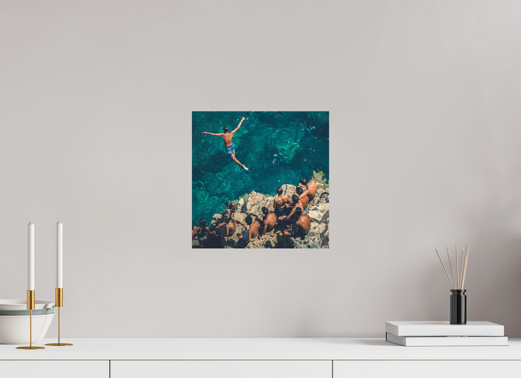 30 x 30 cm, Papier photo couleur Tirage photo [ Polignano a Mare - Volare sul mare ] - Photographie d'art