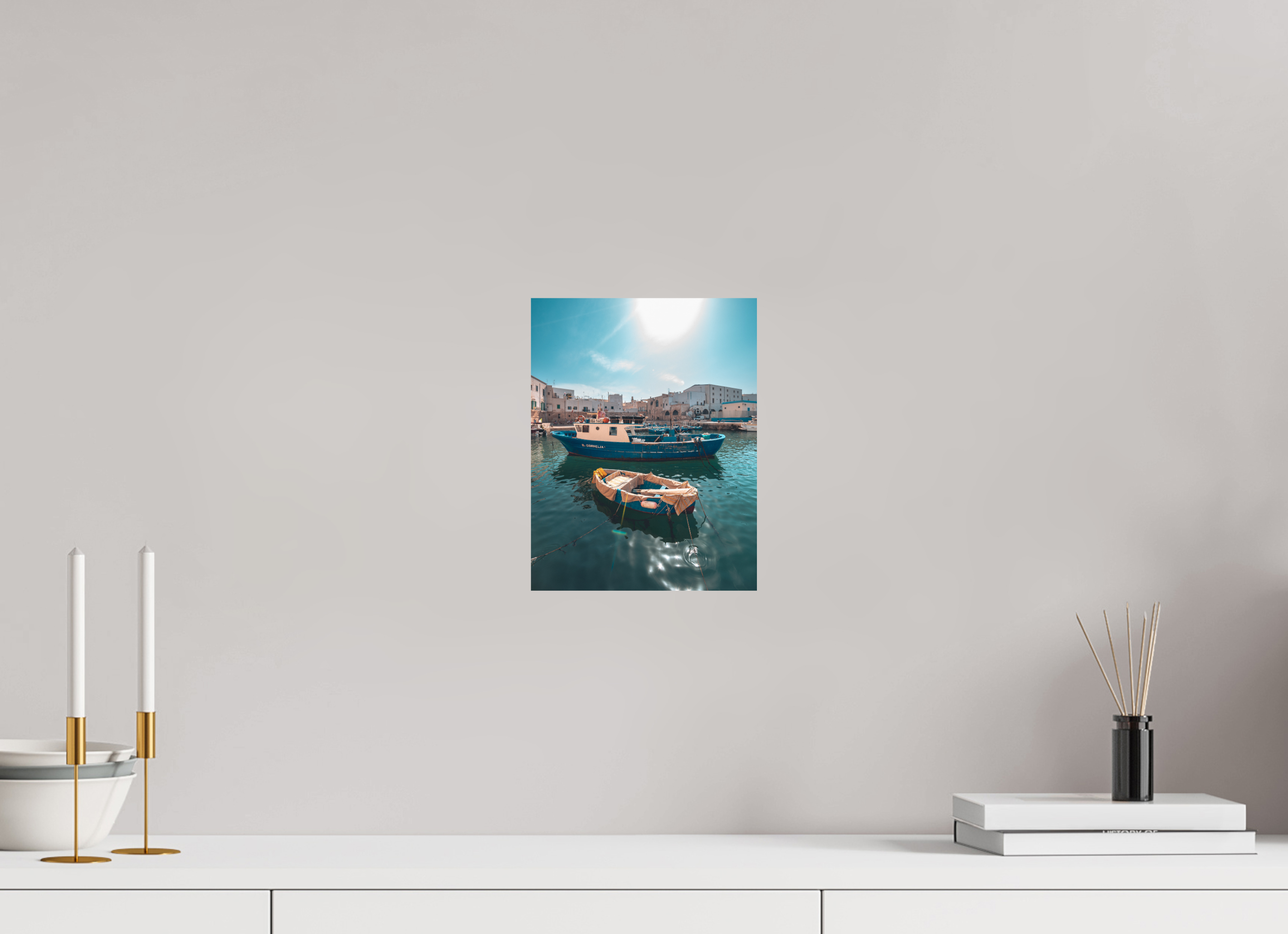 20 x 25,9 cm, Papier photo couleur Tirage photo [ Monopoli - Porto Antico ] - Photographie d'art