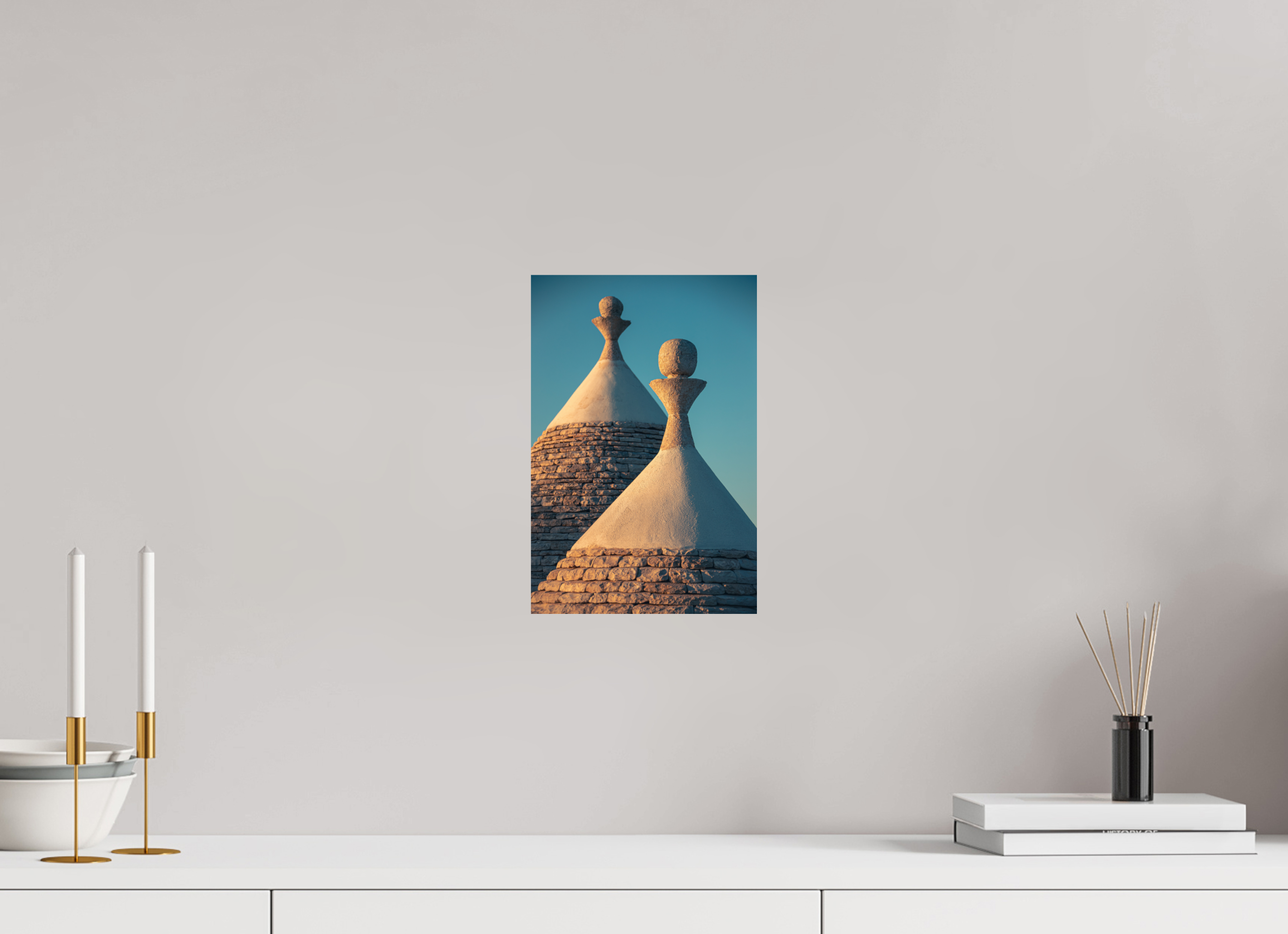 20 x 30 cm, Papier photo couleur Tirage photo [ Martina Franca - Sunset over the trulli ] - Photographie d'art
