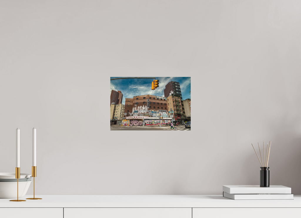 30 x 20 cm, Alu-Dibon couleur Tirage photo [ New York - Welcome to Chinatown ] - Photographie d'art