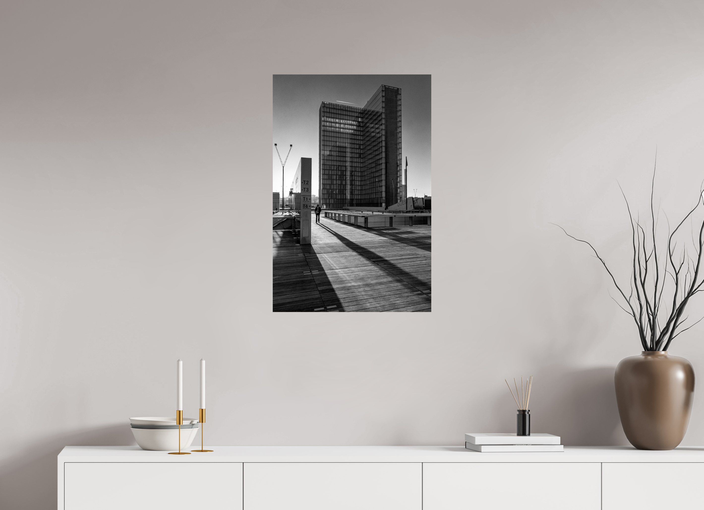 50 x 75 cm, Photo papier noir & blanc Tirage photo [ Paris - BNF ] - Photographie d'art