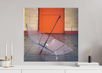 60 x 60 cm, Alu-Dibon couleur Tirage photo [ Berlin - The Lost Umbrella ] - Photographie d'art