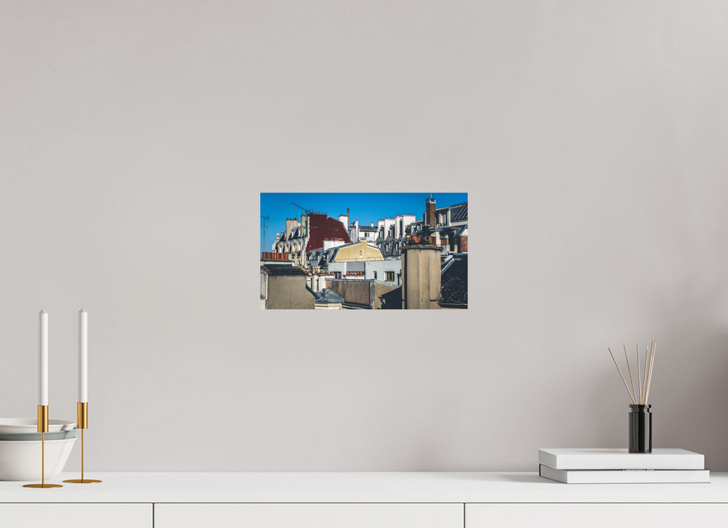 32 x 18 cm, Alu-Dibon couleur Tirage photo [ Paris - Les toits ] - Photographie d'art