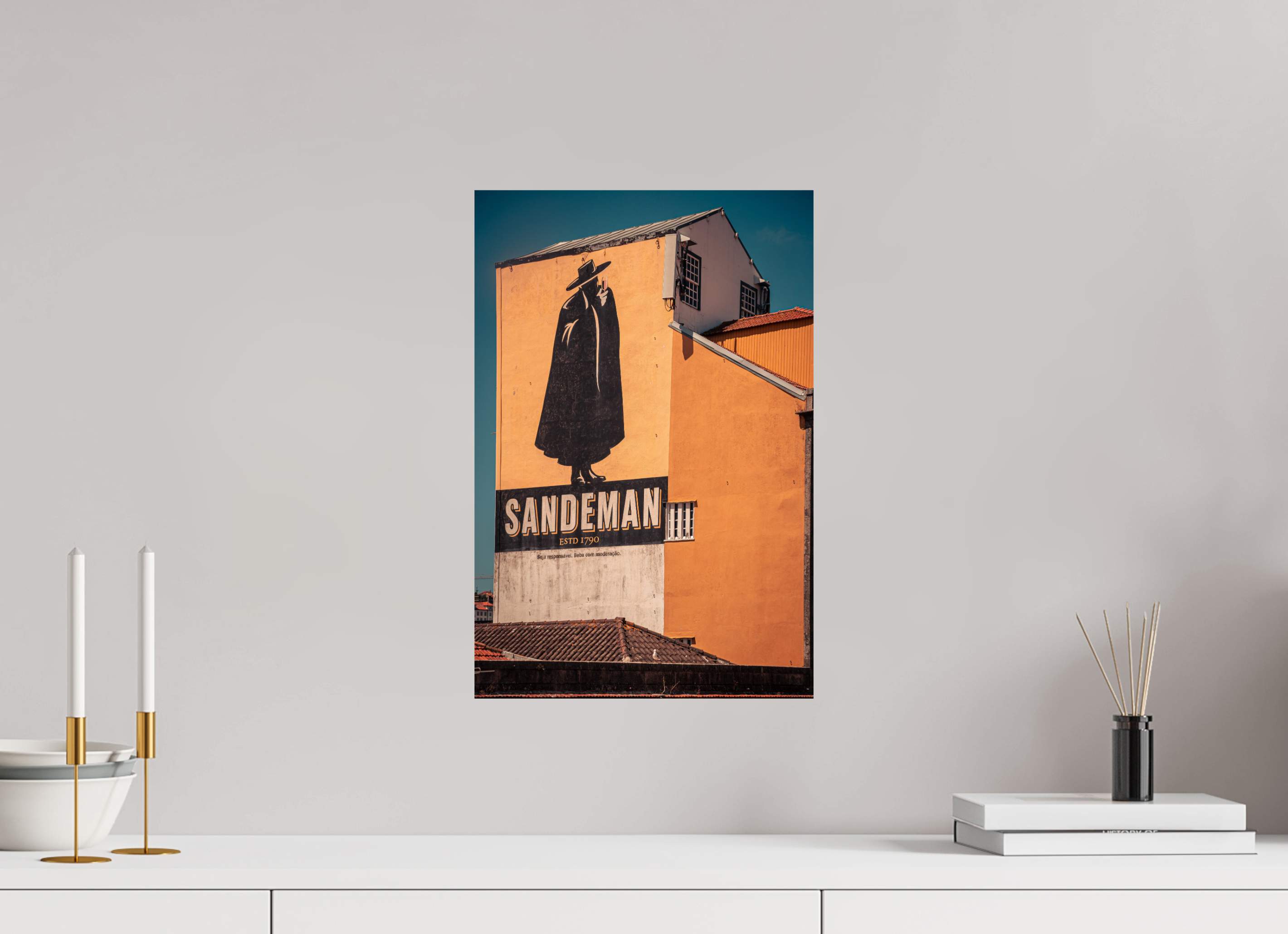 30 x 45 cm, Papier photo couleur Tirage photo [ Porto - The Sandeman ] - Photographie d'art