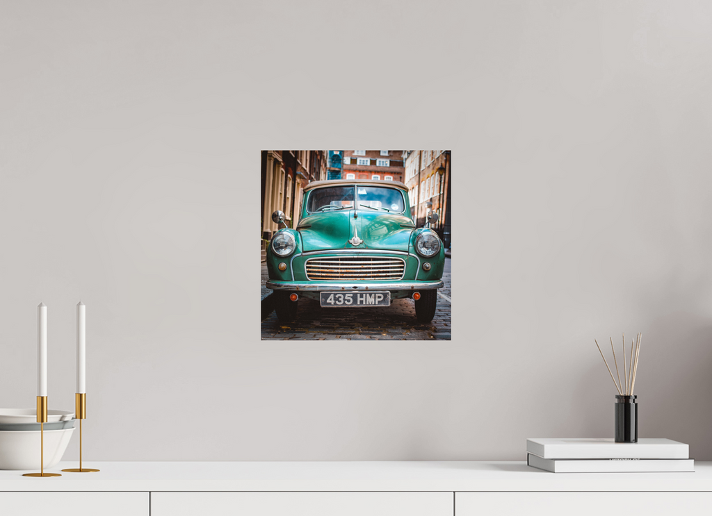 30 x 30 cm, Alu-Dibon couleur Tirage photo [ Londres - The Old Morris ] - Photographie d'art