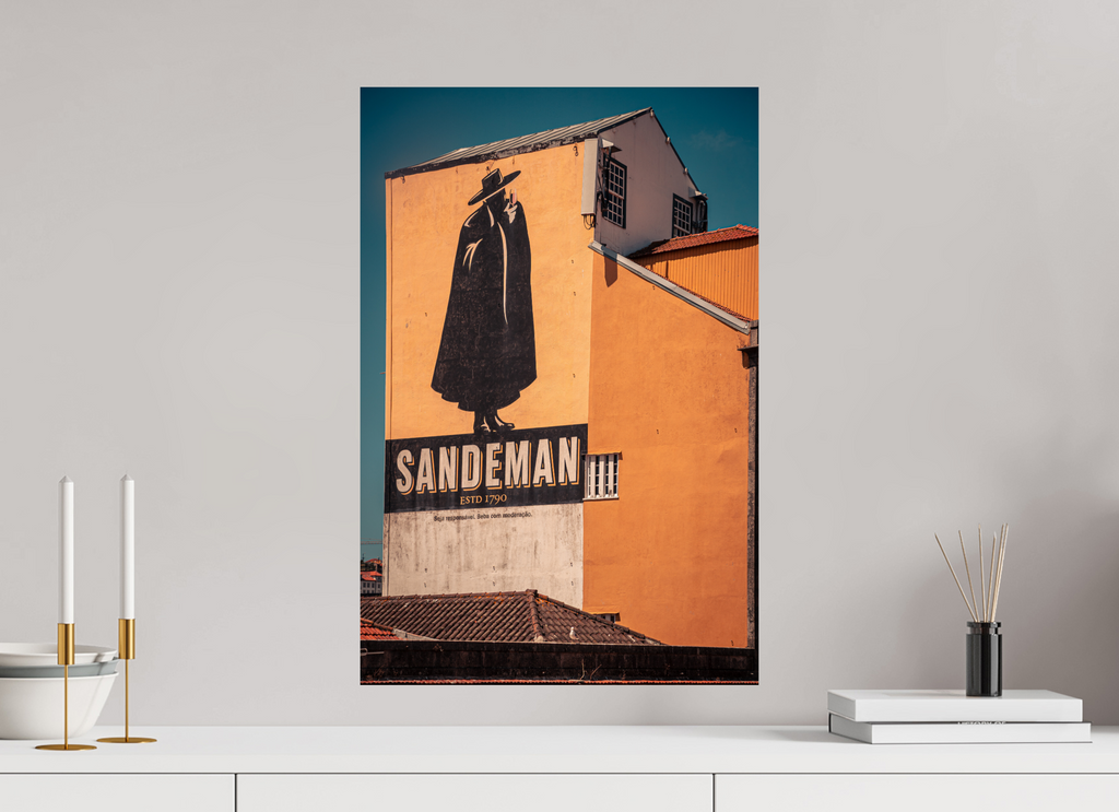 40 x 60 cm, Alu-Dibon couleur Tirage photo [ Porto - The Sandeman ] - Photographie d'art