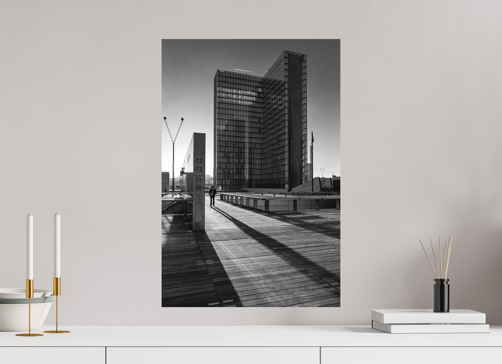 40 x 60 cm, Alu-Dibon noir & blanc Tirage photo [ Paris - BNF ] - Photographie d'art