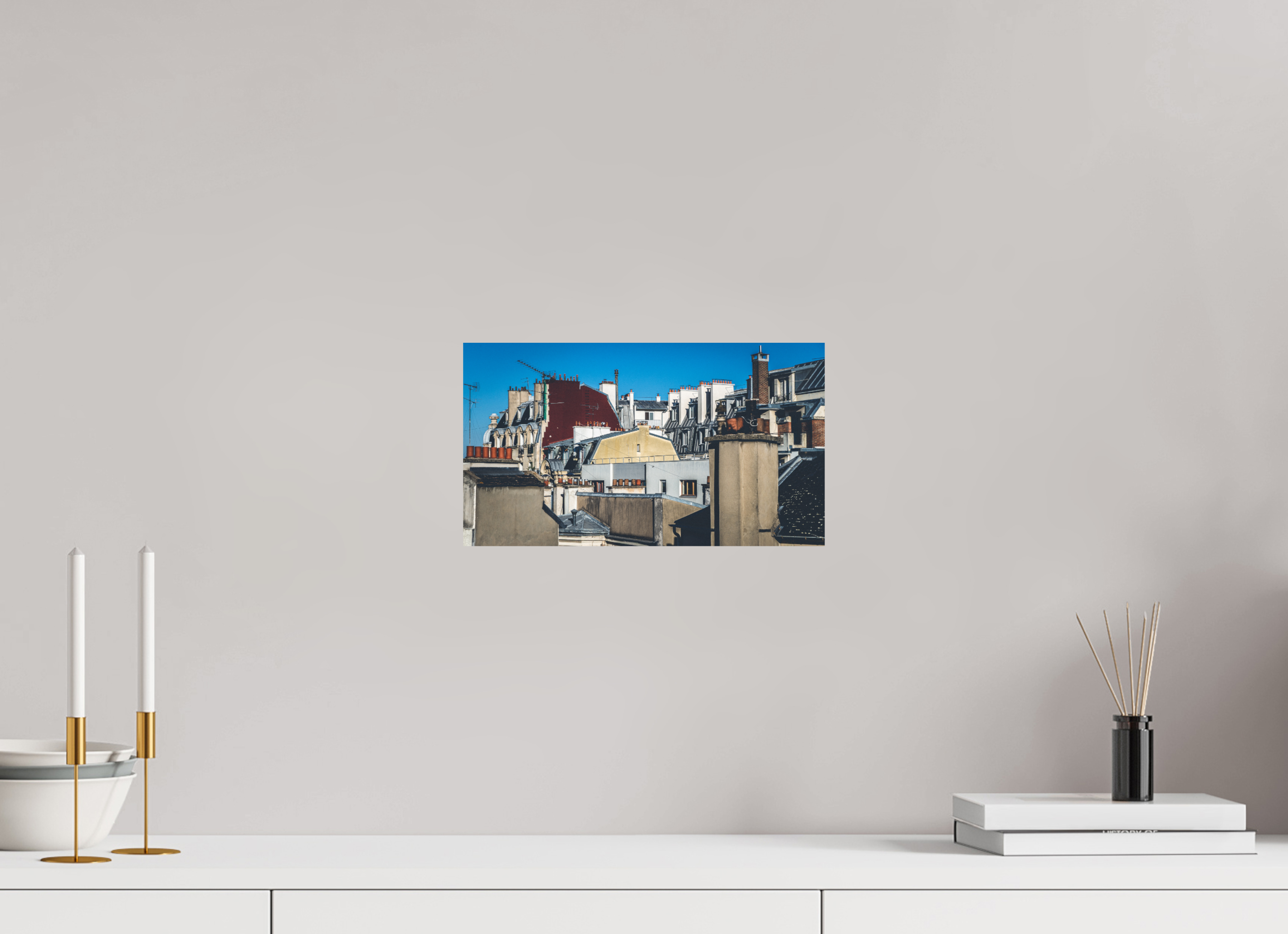 32 x 18 cm, Papier photo couleur Tirage photo [ Paris - Les toits ] - Photographie d'art