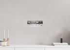 24,9 x 10 cm, Alu-Dibon noir & blanc Tirage photo [ Paris - Winter Silence at Luxembourg Palace ] - Photographie d'art