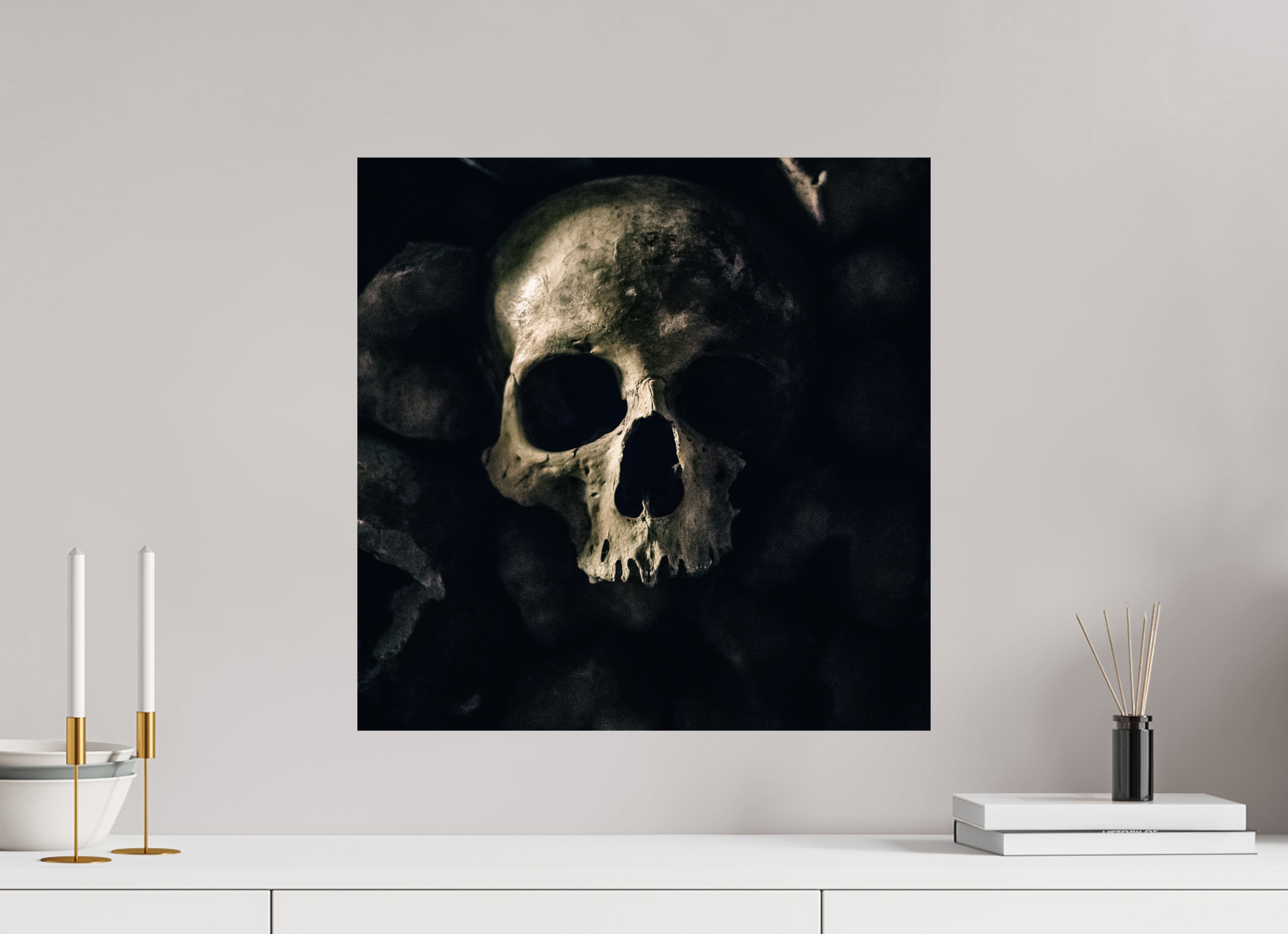 50 x 50 cm, Alu-Dibon couleur Tirage photo [ Paris - Éternité souterraine ] - Photographie d'art