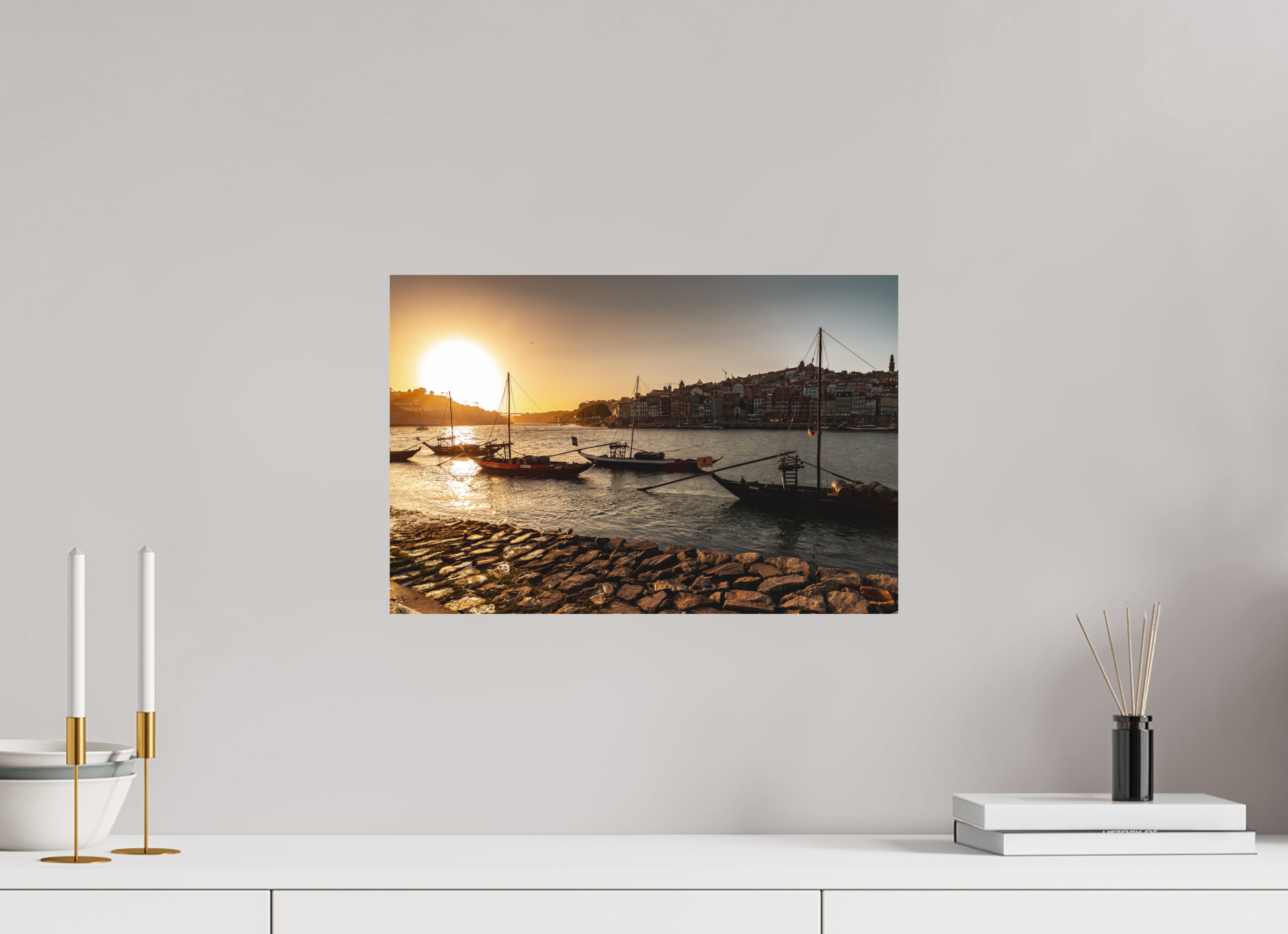 45 x 30 cm, Papier photo couleur Tirage photo [ Porto - 21h00 ] - Photographie d'art