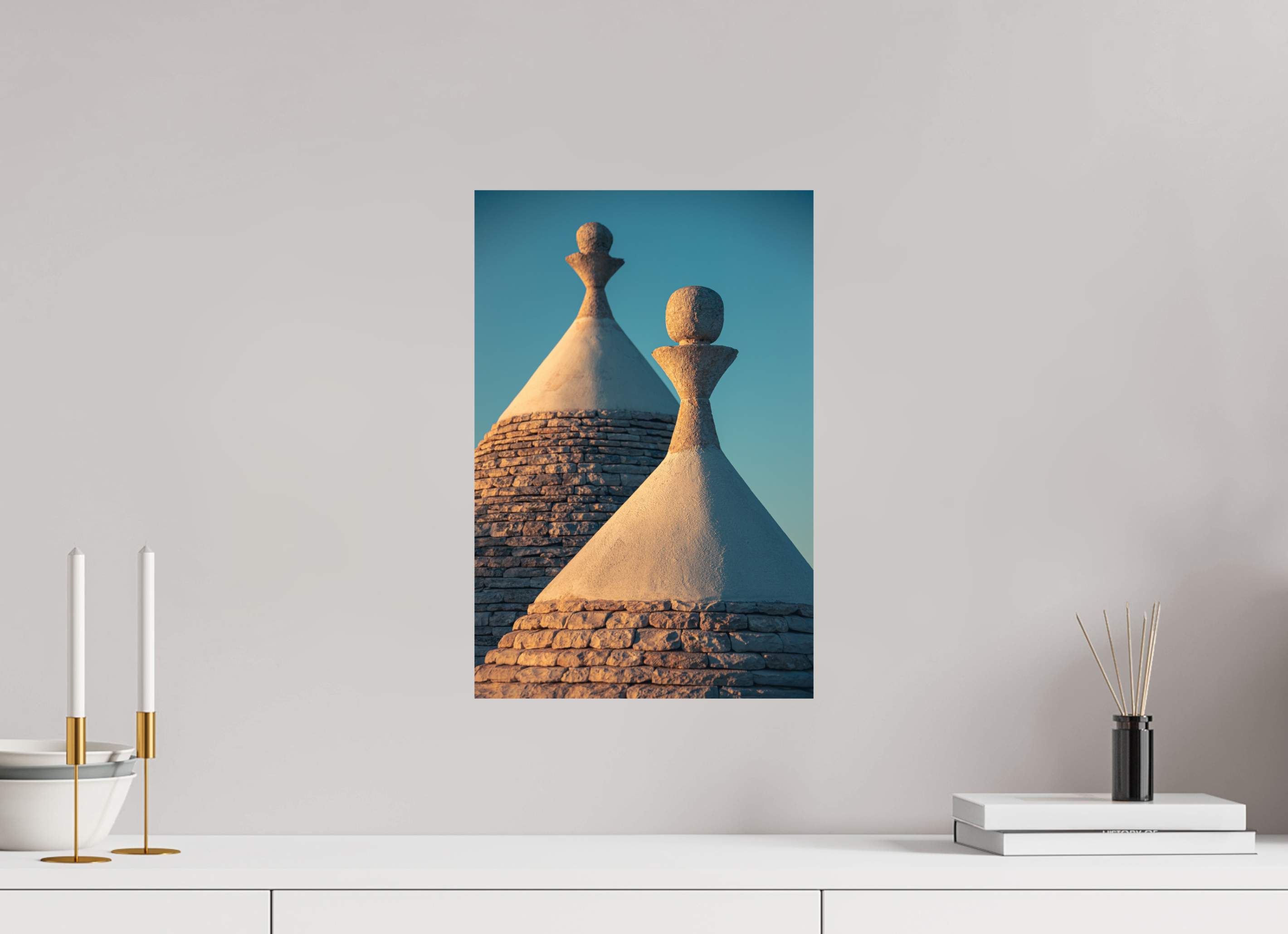 30 x 45 cm, Papier photo couleur Tirage photo [ Martina Franca - Sunset over the trulli ] - Photographie d'art