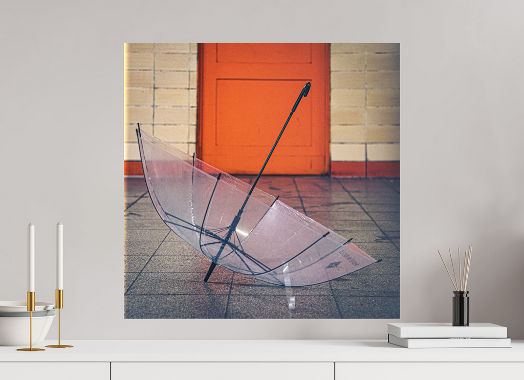 60 x 60 cm, Papier photo couleur Tirage photo [ Berlin - The Lost Umbrella ] - Photographie d'art